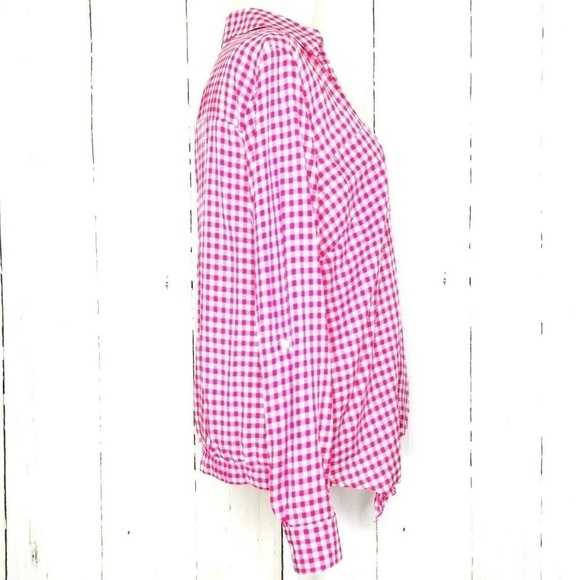 Jones New York Women’s L/S Button Tie Front Blouse - Picture 3 of 8